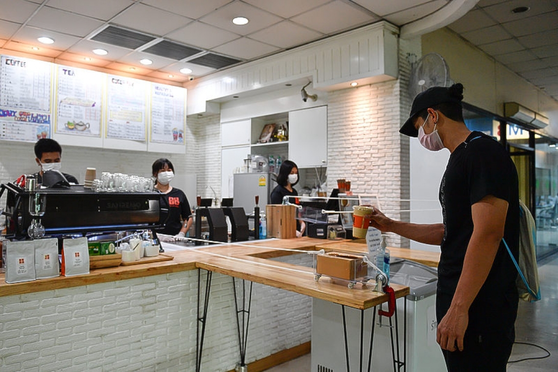 Cafe serves coffee on wheels to maintain social distance